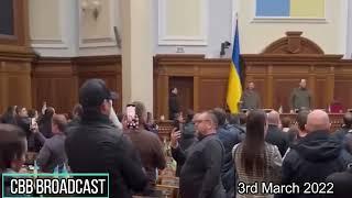 The moment when the Verkhovna Rada of Ukraine sang the anthem