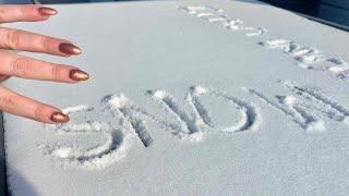 Writing in Snow ASMR + Ice Scratching