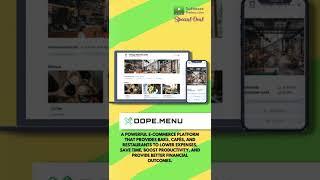 Dope.Menu | Increase your Restaurant's productivity !!