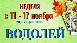 ВОДОЛЕЙ  НЕДЕЛЯ с 11 - 17 НОЯБРЯ 2024 года Таро Прогноз ГОРОСКОП