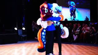 Harley Winter proposing at #PDFC2025 's Dance Comp!! #furry #fursuiting #dancecompetition