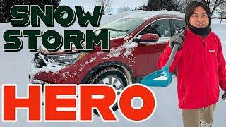 Winter Storm HERO | Stuck from the Snow | Oragon Family