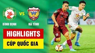 Highlights: Bình Định - Hà Tĩnh | Sức ép kinh hoàng, cột dọc xà ngang cứu thua, hấp dẫn phút cuối