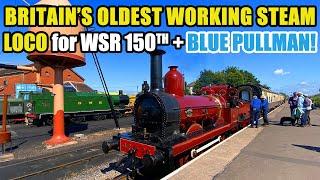 OLDEST WORKING STEAM LOCO celebrates WEST SOMERSET 150th! + TROUBLESOME TURNTABLE & MIDLAND PULLMAN!