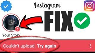 Fix Instagram couldn't upload try again story uploading problem solved