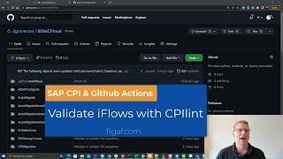 Validate SAP iFlows with SAP CPIlint and Github actions