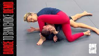 Laura Sanko MMA Demo | Darce To Shin Choke