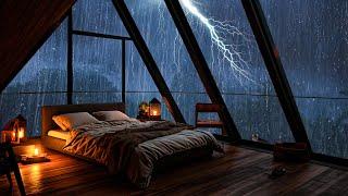 Regengeräusche zum einschlafen – Geräusch von Regen und Donner In der Nacht - Rain Sound #38