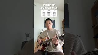 Omar Apollo - Petrified (YU Easy Guitar Tutorial) #Shorts