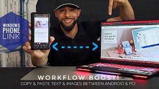 ●Microsoft Windows 11 Phone Link | How To Copy & Paste Between Android & Windows!