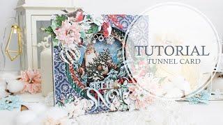Tunnel card for Graphic45. Tutorial  | Scrapbooking