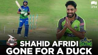 Shahid Afridi Gone For Duck | Lahore Qalandars vs Multan Sultans | HBL PSL 2020 | MB2E