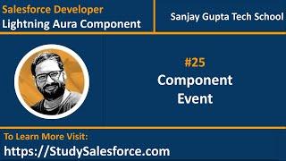 25 Component Event | Message Passing | Lightning Aura Component Development | Salesforce Development