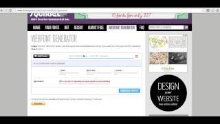 How to Generate Web Fonts on Font Squirrel