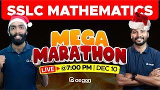 SSLC MATHS MEGA MARATHON - FULL REVISION  | AEGON LEARNING #christmasexam #sslcmaths