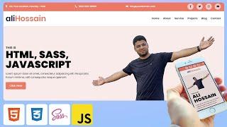 HTML, CSS, SASS & Javascript Website Tutorial | Responsive Website for Beginner