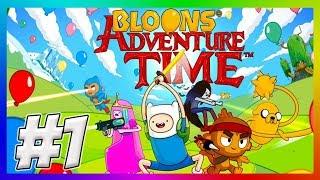 Bloons Adventure Time TD Part 1 - FINN, JAKE, MAX, HOTDOG Princess, Bubblegum - WINTER is COMING