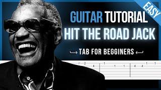 How To Play Hit the Road Jack - Ray Charles | Guitar Tutorial + TAB  EASY