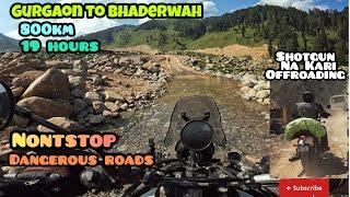 Gurgaon to Bhaderwah [NON STOP] 800km 19 HOURS {Dangerous Road} shotgun Na Kari Offroading