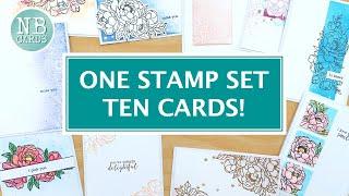 ONE Stamp Set - 10 DIFFERENT CARDS! For Stamping September [2024/220]