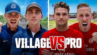 VILLAGE VS PRO ft Luke Wood & Chris Green! Can we survive against 90MPH SWING & CRAZY spin bowling?