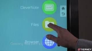 Clevertouch Features - Opening files from USB Ext