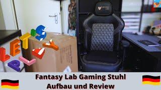 FantasyLabs Gaming Stuhl 200kg Belastbarkeit Gaming Sessel Verstellbare Armlehne 4D Aufbau Review DE