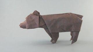 Origami bear by John Montroll