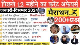 current affairs 2024 marathon class | one liner current affairs | last 12 months current affair 2024