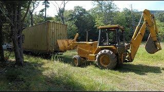 Unloading and moving a Shipping Container