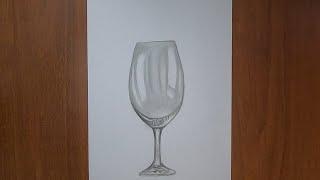 Бокал / Как легко и просто нарисовать Бокал / How to draw a glass