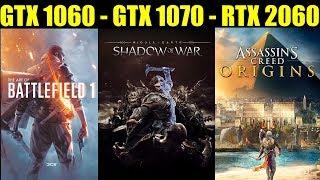GTX 1060 vs RTX 2060 vs GTX 1070 | 1080p & 1440p | FRAME-RATE TEST COMPARISON #3