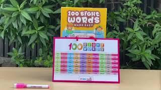 100 Sight Words Made Easy | Fun Crossword Cards + Write & Wipe Board for Kids #sightwordsforkids