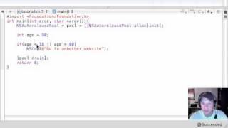 Objective C Programming Tutorial - 19 - Nested if Statements