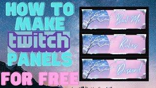 The Easiest Way To Make Twitch Panels For FREE (Using Canva)