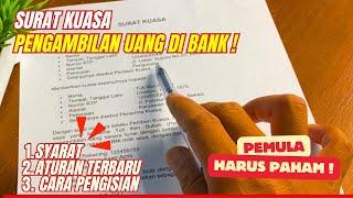 Contoh Surat Kuasa Pengambilan Uang di Bank