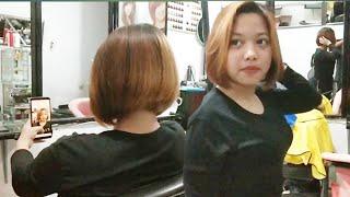 Cewek rambut basah"Kehujanan minta dibob  hasilnya jadi wow...!!