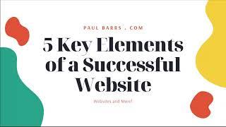 5 Key Elements of a Successful Website