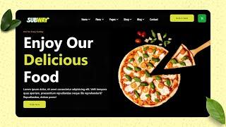 How to Make a Restaurant Website Using HTML & CSS | Responsive Website Design