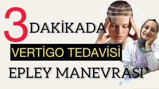 VERTİGO TEDAVİSİ / EPLEY MANEVRASI #fizyoterapistmacide #başdönmesi