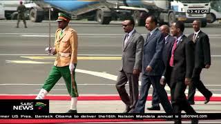 Eritrean president Isaias Afwerki arrives in Ethiopia