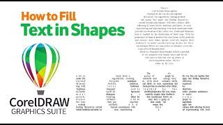 How to Fill Text in Shapes in Corel Draw / Corel Draw Tutorials /  Best Corel Draw Tips