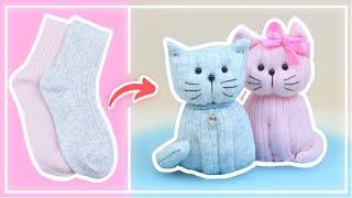 Cute Kitty Socks doll -  Kitten from Lone Sock - DIY NataliDoma