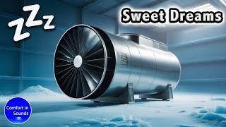 Fall Asleep Instantly - Smooth Wind Tunnel Fan Sounds (NO ADS), White Noise, Black Screen, ASMR