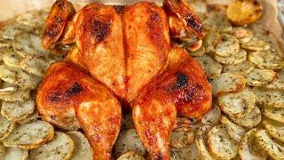 Мега Простой и Сочный Рецепт Курицы в духовке. Это самый удачный рецепт запекания курицы целиком!