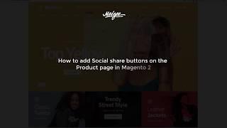 How to add social share buttons on the product page | Magento Barbour Theme