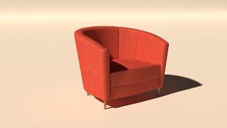 Autodesk 3ds Max Modern Armchair Modeling (Tutorial)