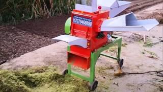 Electric and diesel animal feed hay grass chopper chaff cutter machine