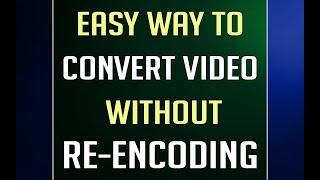 Easy Way to Convert Video Without RE-ENCODING | TrickyTech