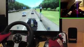 Ford GTX1 City Car Driving - drift & cruise with Logitech G27 gameplay + pedals/feet 1080p 2013